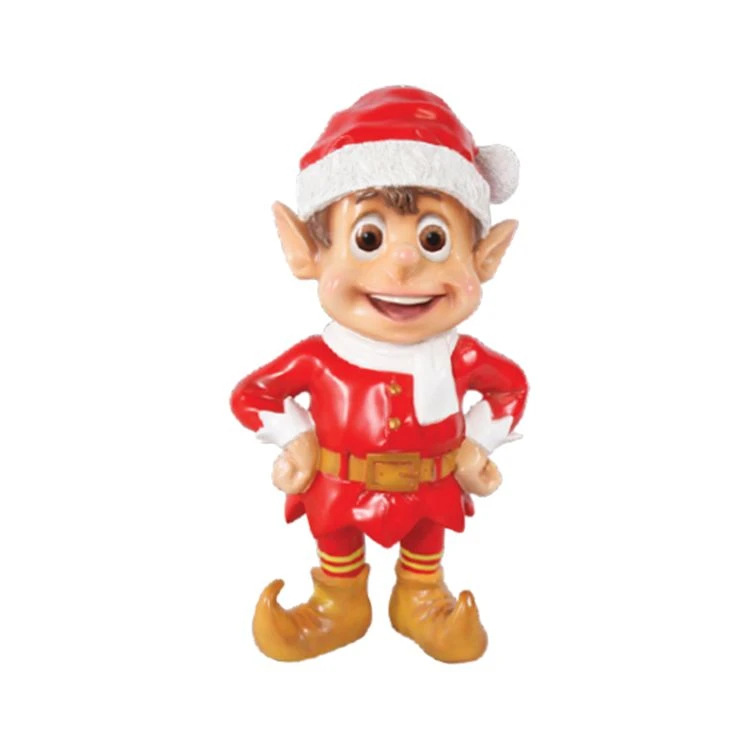 3' Standing Santa Elf - Red 1 3' Standing Santa Elf - Red