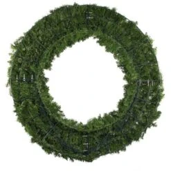 60" Lit Red Deluxe Oregon Fir Wreath - Bow Option Available -Twinkly Sales Shop 60 inch dof back 1 1 1 1