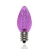 C7 SMD LED Retrofit Bulb - Purple - Minleon - Bag Of 25