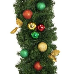 Decorated 9' X 14" Garland Unlit, Traditional -Twinkly Sales Shop dg 914 t c