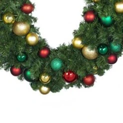 Decorated - 9' X 18" Oregon Fir Garland - Unlit - DELUXE Colors Of The Holiday -Twinkly Sales Shop dg 918 del coth crop