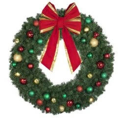 48" Unlit Decorated Wreath - Colors Of The Holidays - Bow Option Available 6 48" Unlit Decorated Wreath - Colors Of The Holidays - Bow Option Available -Twinkly Sales Shop dw 48 coth b vb 18 rgt