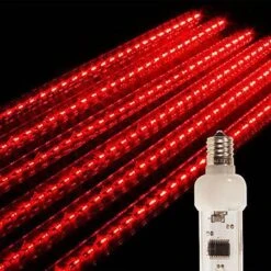 36" LED Falling Snow Tube - Red