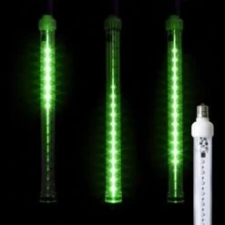 12" LED Falling Snow Tube - Green - Pro Christmas™