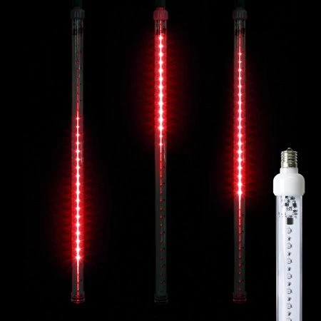 24" LED Falling Snow Tube - Red - Pro Christmas™ 1 24" LED Falling Snow Tube - Red - Pro Christmas™