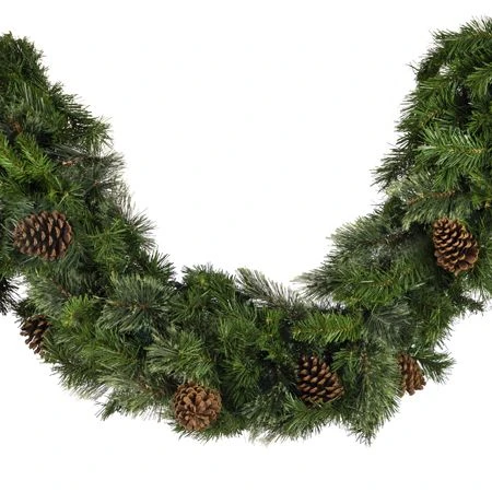 9' X 14" Mixed Pine Garland, Unlit 2 9' X 14" Mixed Pine Garland, Unlit - Image 2