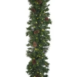 9' X 18" Mixed Pine Garland, Lit -Twinkly Sales Shop g 918 mpl d
