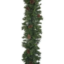 9' X 18" Mixed Pine Garland, Unlit -Twinkly Sales Shop g 918 mpu d