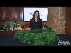 48" Unlit Decorated Wreath - DELUXE Colors Of The Holidays - Bow Option Available -Twinkly Sales Shop hqdefault 7 11