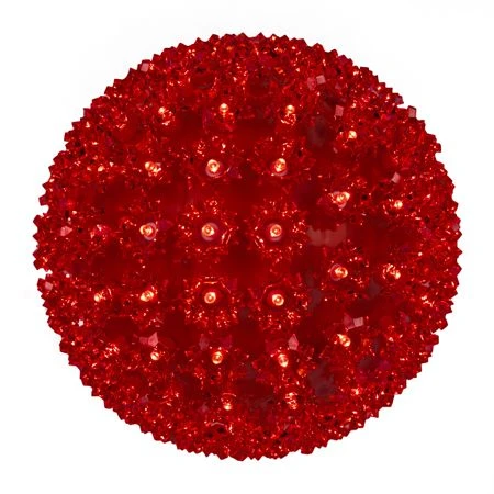 Pro Christmas™ 10" Sphere - 150L - Red 1 Pro Christmas™ 10" Sphere - 150L - Red