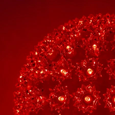 Pro Christmas™ 10" Sphere - 150L - Red 2 Pro Christmas™ 10" Sphere - 150L - Red - Image 2