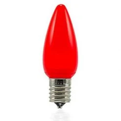 C9 SMD LED Retrofit Bulbs - Frosted Smooth - Red - Pro Christmas™ - Bag Of 25