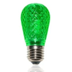 S14 SMD LED Retrofit Bulb - Green - Minleon - Bag Of 10