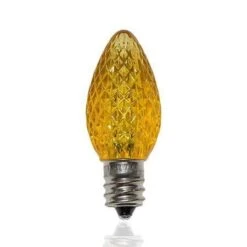 C7 SMD LED Retrofit Bulb - Yellow - Minleon - Bag Of 25