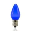 C7 SMD LED Retrofit Bulbs - Frosted Smooth - Blue - Pro Christmas™ - Bag Of 25