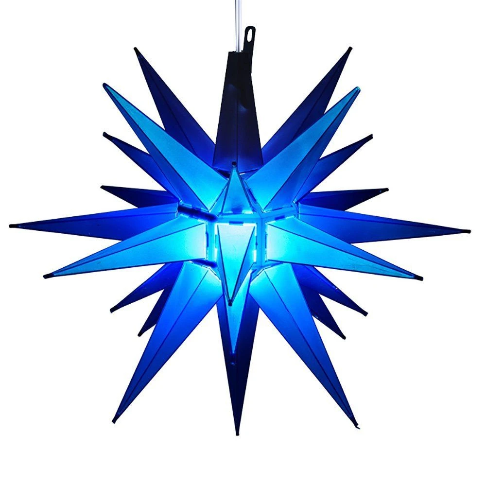 14" Moravian Star, Blue 1 14" Moravian Star, Blue