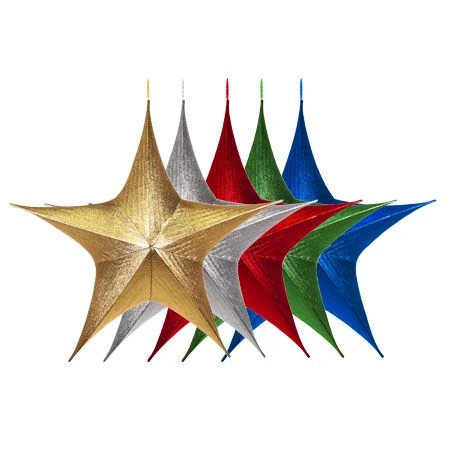 Foldable 3D Star - 44" - Metallic - 5 Colors Available 1 Foldable 3D Star - 44" - Metallic - 5 Colors Available