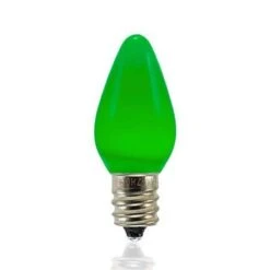 C7 SMD LED Retrofit Bulbs - Frosted Smooth - Green - Pro Christmas™ - Bag Of 25