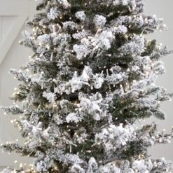 9' Indoor LED Flocked Alpine Fir Christmas Tree - Warm White 10 9' Indoor LED Flocked Alpine Fir Christmas Tree - Warm White -Twinkly Sales Shop t it 9 1235 ww 2