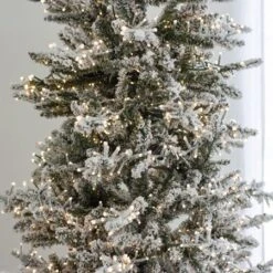 9' Indoor LED Flocked Alpine Fir Christmas Tree - Warm White 11 9' Indoor LED Flocked Alpine Fir Christmas Tree - Warm White -Twinkly Sales Shop t it 9 1235 ww 4
