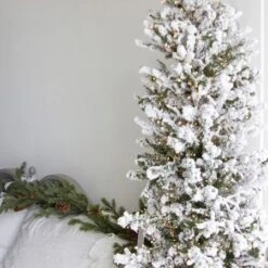 9' Indoor LED Flocked Alpine Fir Christmas Tree - Warm White 13 9' Indoor LED Flocked Alpine Fir Christmas Tree - Warm White -Twinkly Sales Shop t it 9 1235 ww 6