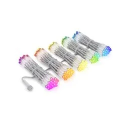 Twinkly Pro Curtain Lights - RGB Capsule - 250 Lights - 5 Drops - Transparent Wire