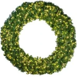 144" Deluxe Oregon Fir Wreath - Lit With Warm White LEDs