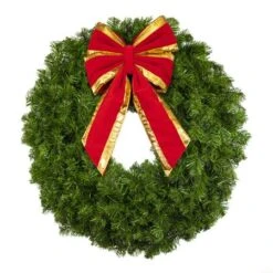 30" Unlit Deluxe Oregon Fir Wreath - Bow Option Available -Twinkly Sales Shop w 30 dofu b vb 8 rgt