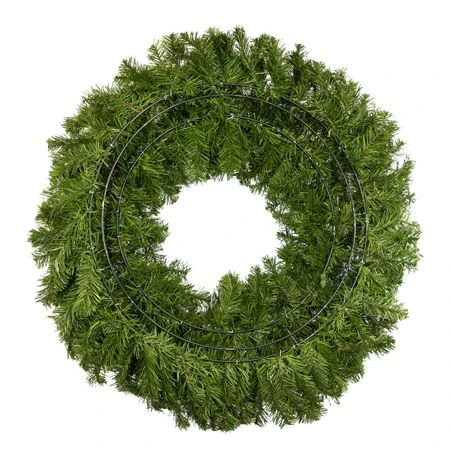 36" Lit Red Deluxe Oregon Fir Wreath - Bow Option Available 5 36" Lit Red Deluxe Oregon Fir Wreath - Bow Option Available - Image 5