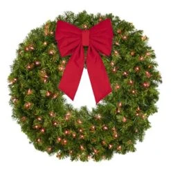 36" Lit Red Deluxe Oregon Fir Wreath - Bow Option Available 7 36" Lit Red Deluxe Oregon Fir Wreath - Bow Option Available -Twinkly Sales Shop w 36 dofl r b vb 12 r