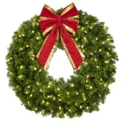 36" Lit Warm White Deluxe Oregon Fir Wreath - Bow Option Available 7 36" Lit Warm White Deluxe Oregon Fir Wreath - Bow Option Available -Twinkly Sales Shop w 36 dofl ww b vb 12 rgt