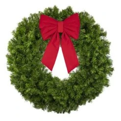36" Unlit Deluxe Oregon Fir Wreath - Bow Option Available -Twinkly Sales Shop w 36 dofu b vb 12 r