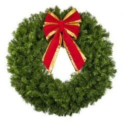 36" Unlit Deluxe Oregon Fir Wreath - Bow Option Available -Twinkly Sales Shop w 36 dofu b vb 12 rgt