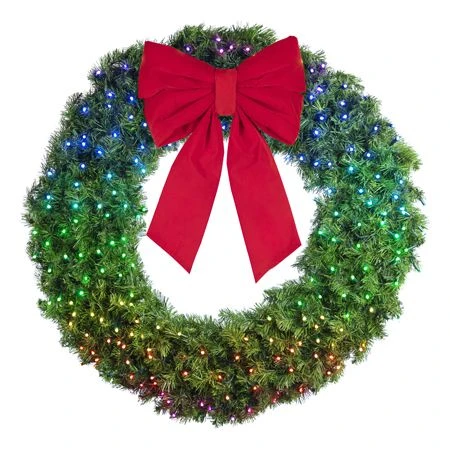 60" Twinkly Pro RGBW Deluxe Oregon Fir Wreath - Bow Option Available 4 60" Twinkly Pro RGBW Deluxe Oregon Fir Wreath - Bow Option Available - Image 4