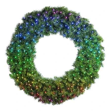 36" Twinkly Pro RGBW Deluxe Oregon Fir Wreath - Bow Option Available 1 36" Twinkly Pro RGBW Deluxe Oregon Fir Wreath - Bow Option Available