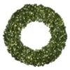 60" Lit Pure White Deluxe Oregon Fir Wreath - Bow Option Available