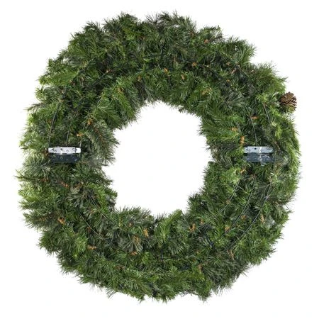 60" Unlit Deluxe Mixed Pine Wreath - Bow Option Available 5 60" Unlit Deluxe Mixed Pine Wreath - Bow Option Available - Image 5