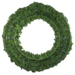 72" Unlit Deluxe Oregon Fir Wreath - Bow Option Available -Twinkly Sales Shop w 72 dof back